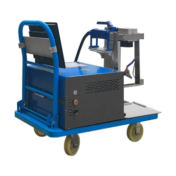 Portable QCW Fiber Laser System for Vehicle Identification